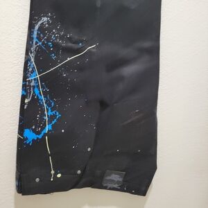 Men's Black and Blue Jean Shorts